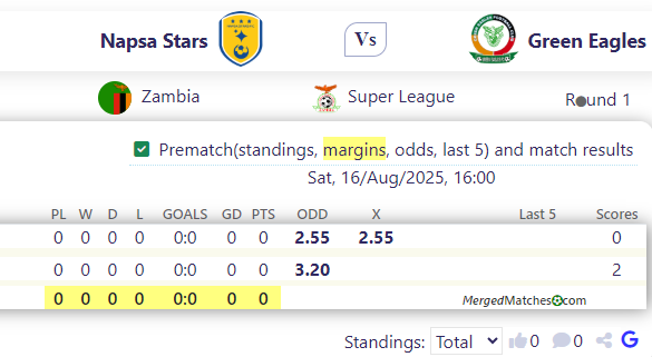 Napsa Stars Vs Green Eagles screenshot