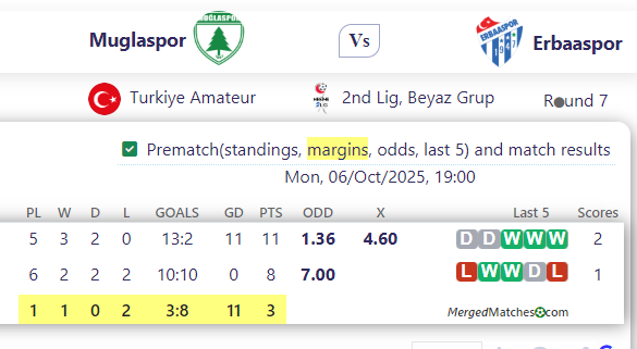 Muglaspor Vs Erbaaspor screenshot