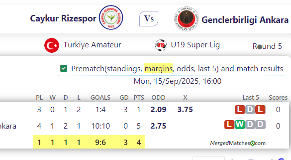 Caykur Rizespor Vs Genclerbirligi Ankara screenshot