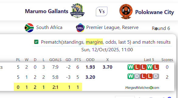 Marumo Gallants Vs Polokwane City screenshot