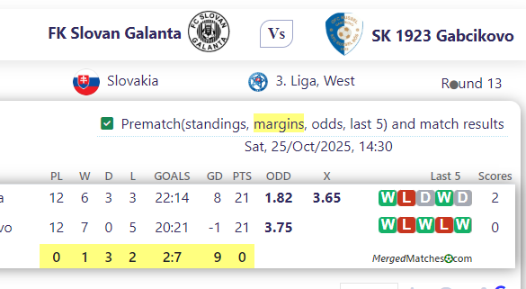 FK Slovan Galanta Vs SK 1923 Gabcikovo screenshot