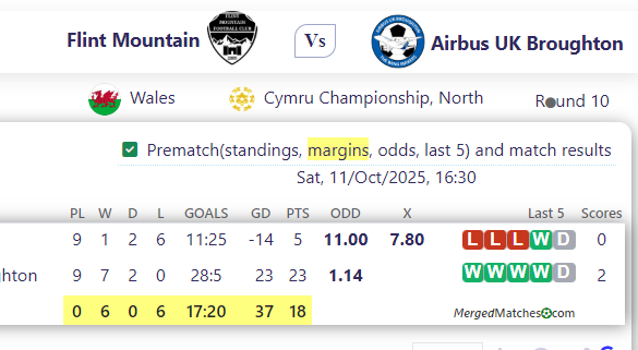 Flint Mountain Vs Airbus UK Broughton screenshot