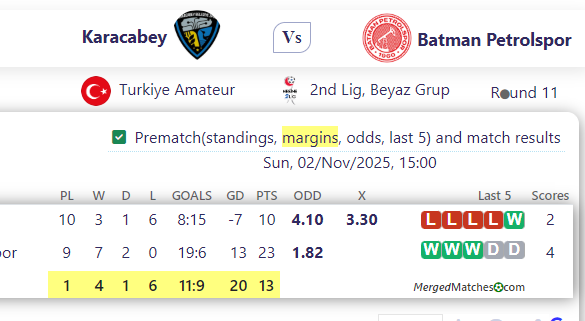 Karacabey Vs Batman Petrolspor screenshot