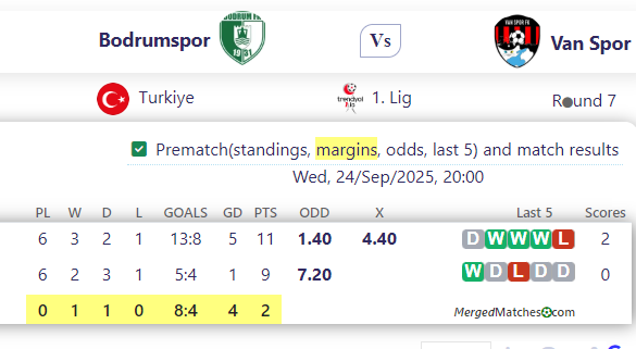 Bodrumspor Vs Van Spor screenshot