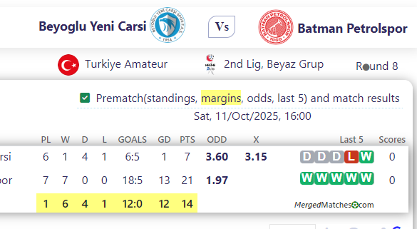 Beyoglu Yeni Carsi Vs Batman Petrolspor screenshot
