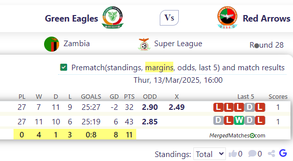 Green Eagles Vs Red Arrows screenshot