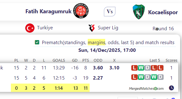 Fatih Karagumruk Vs Kocaelispor screenshot