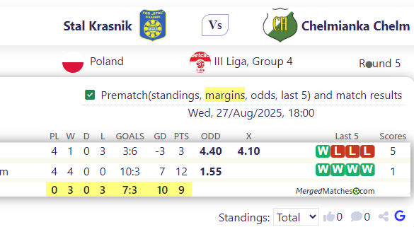 Stal Krasnik Vs Chelmianka Chelm screenshot