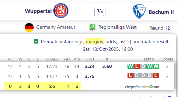 Wuppertal Vs Bochum II screenshot