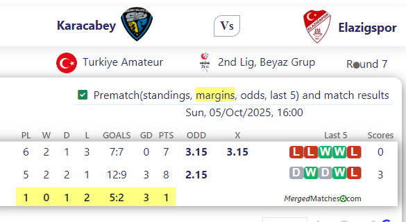Karacabey Vs Elazigspor screenshot
