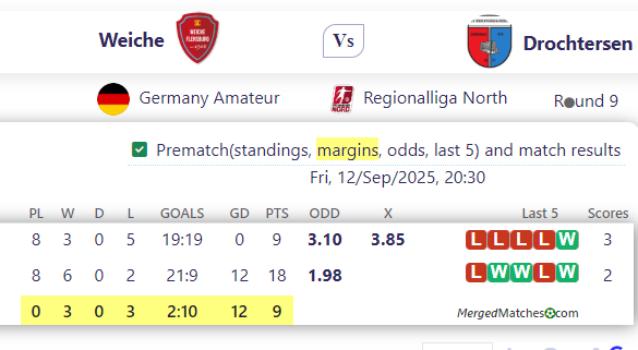 Weiche Vs Drochtersen screenshot