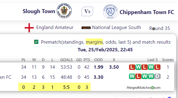 Slough Town Vs Chippenham Town FC screenshot